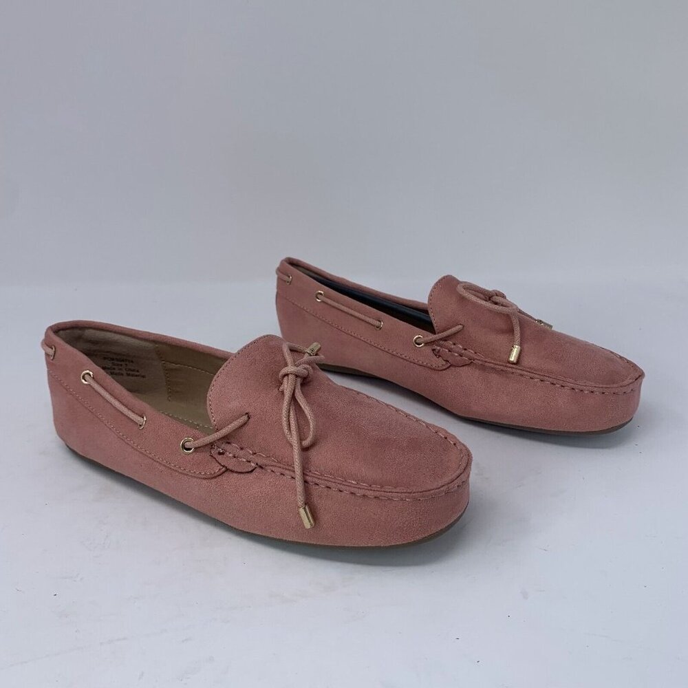 Journee Collection Thatch 004714 Loafers Womens 7 Mauve Faux Suede Slip On S0768